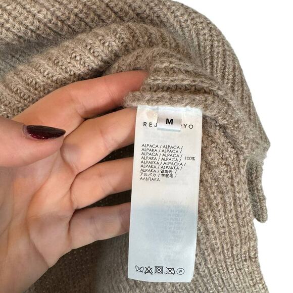NWT Rejina Pyo Sydney Sweater Vest in Oat Alpaca Beige Tan Medium - Picture 9 of 12